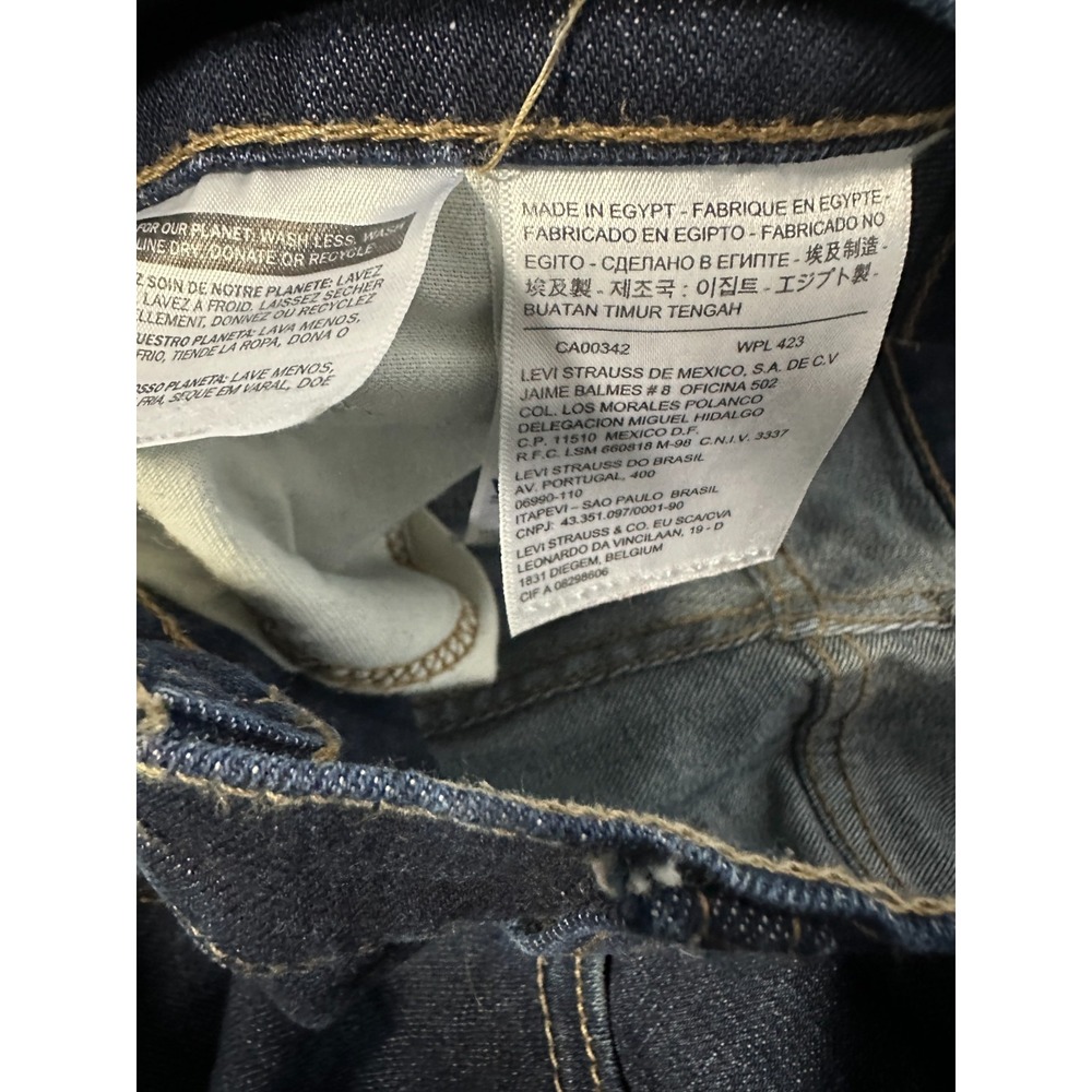 Levi's 511 Slim Men's Jeans Dark Wash Blue Denim 36 x 34 Dark Hollow 5 Pocket - Picture 11 of 16